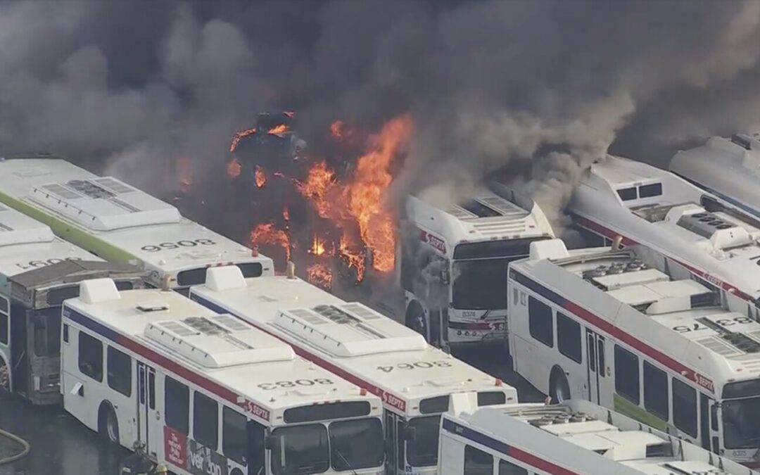 Multiple SEPTA Bus Fires Underscore the Growing Risk of Lithium-Ion Batteries in Transit Fleets