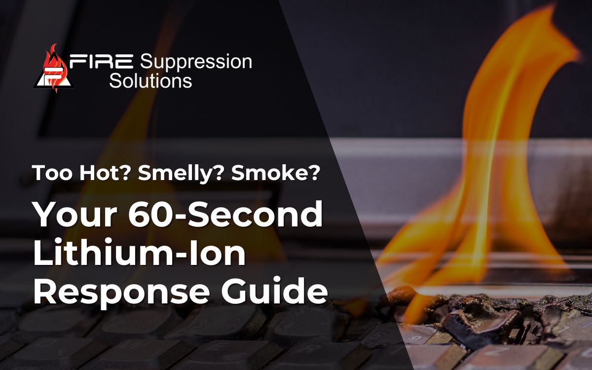 lithium-battery-fire-response-60-second-guide-fss Too Hot? Smelly? Smoke? Your 60-Second Lithium-Ion Response Guide. Fire Suppression Solutions.