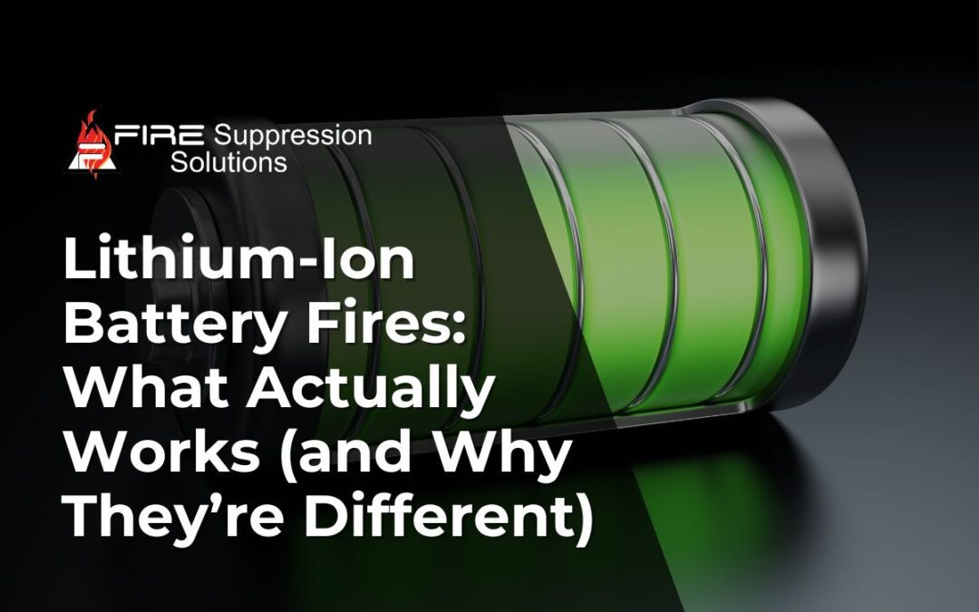 Lithium-Ion Battery Fires: What Actually Works (and Why They’re Different)