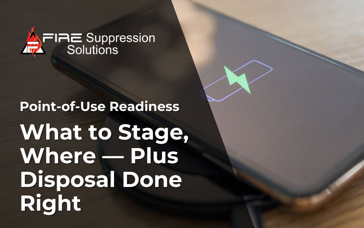 stage-your-charging-station What to Stage, Where — Plus Disposal Done Right. Fire Suppression Solutions.